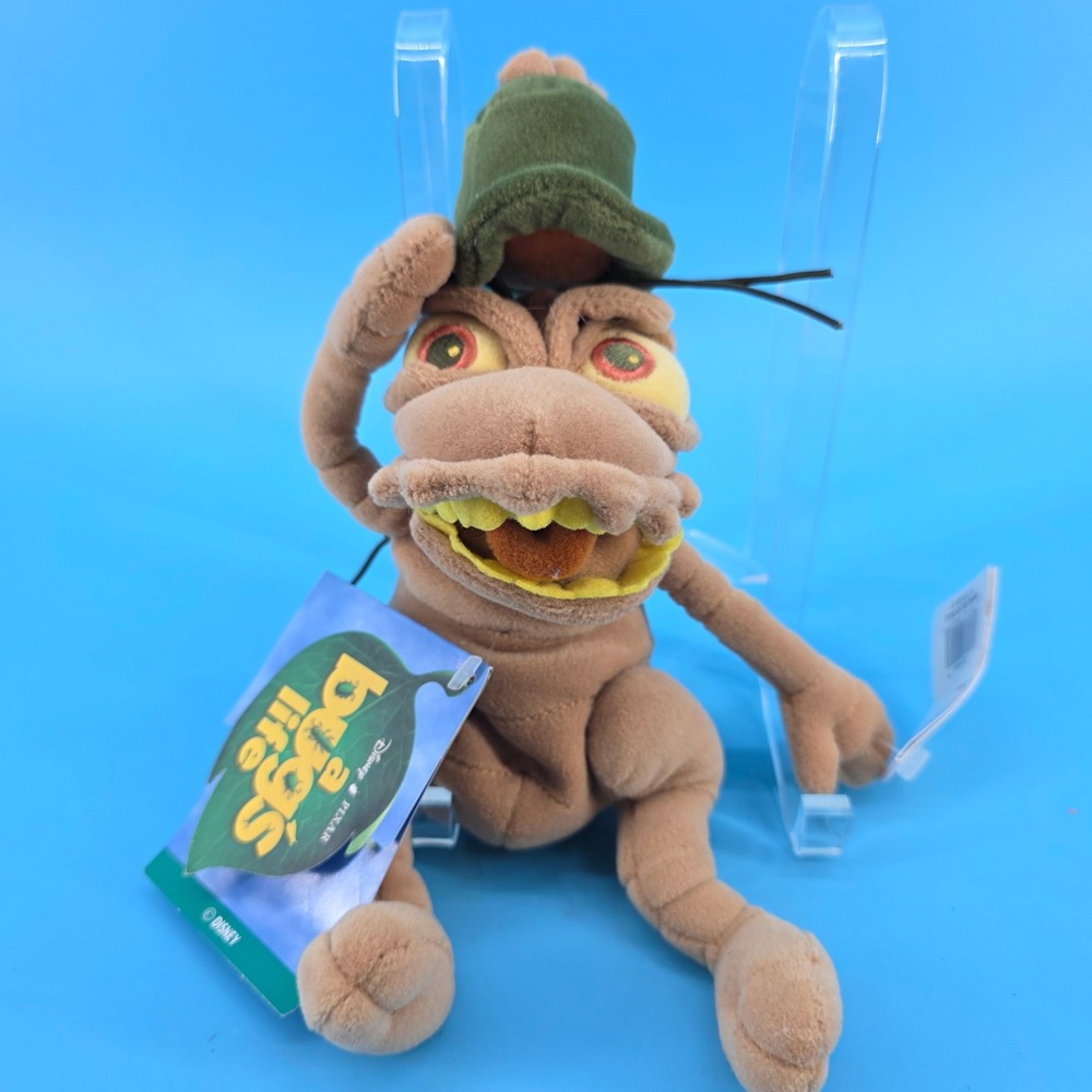 Disney Pixar A Bug's Life P.T. Flea Mini Bean Bag Plush Toy Vintage 8 Inch NWT